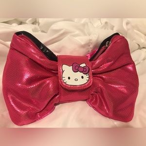 Hello kitty small bag child’s. Glittery pink 7x6 .handle 18 inch long